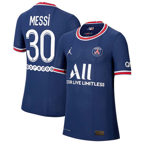 Maglia Paris Saint Germain NO.30 Messi 1ª Bambino 2021-2022 Blu